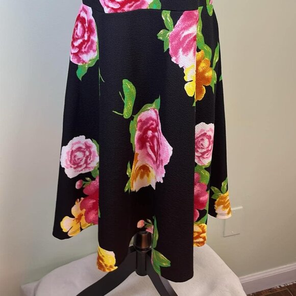 Derek Heart Plus 1X Floral Pull Over Dress Whimsy Fairy Coquette Cottage Girl - Picture 7 of 7